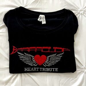Retro Barracuda Heart Tribute Bedazzle TShirt